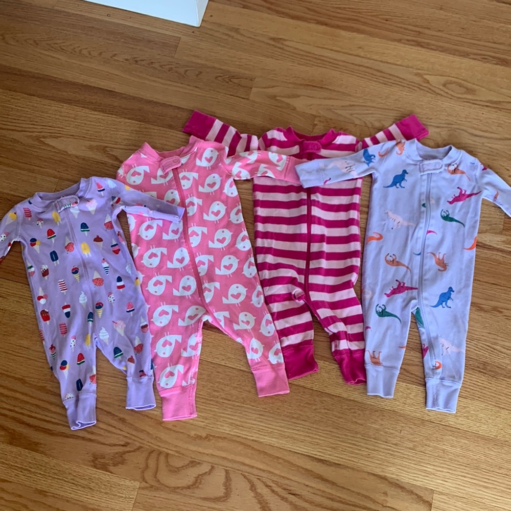 Hanna Andersson girls sleeper set 3-6 months (60cm)